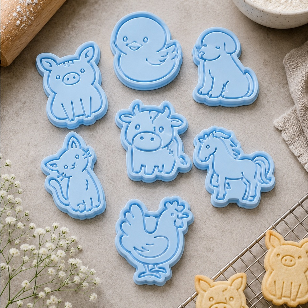 New Blue Small Pets Animal Cookie Cutters - Set